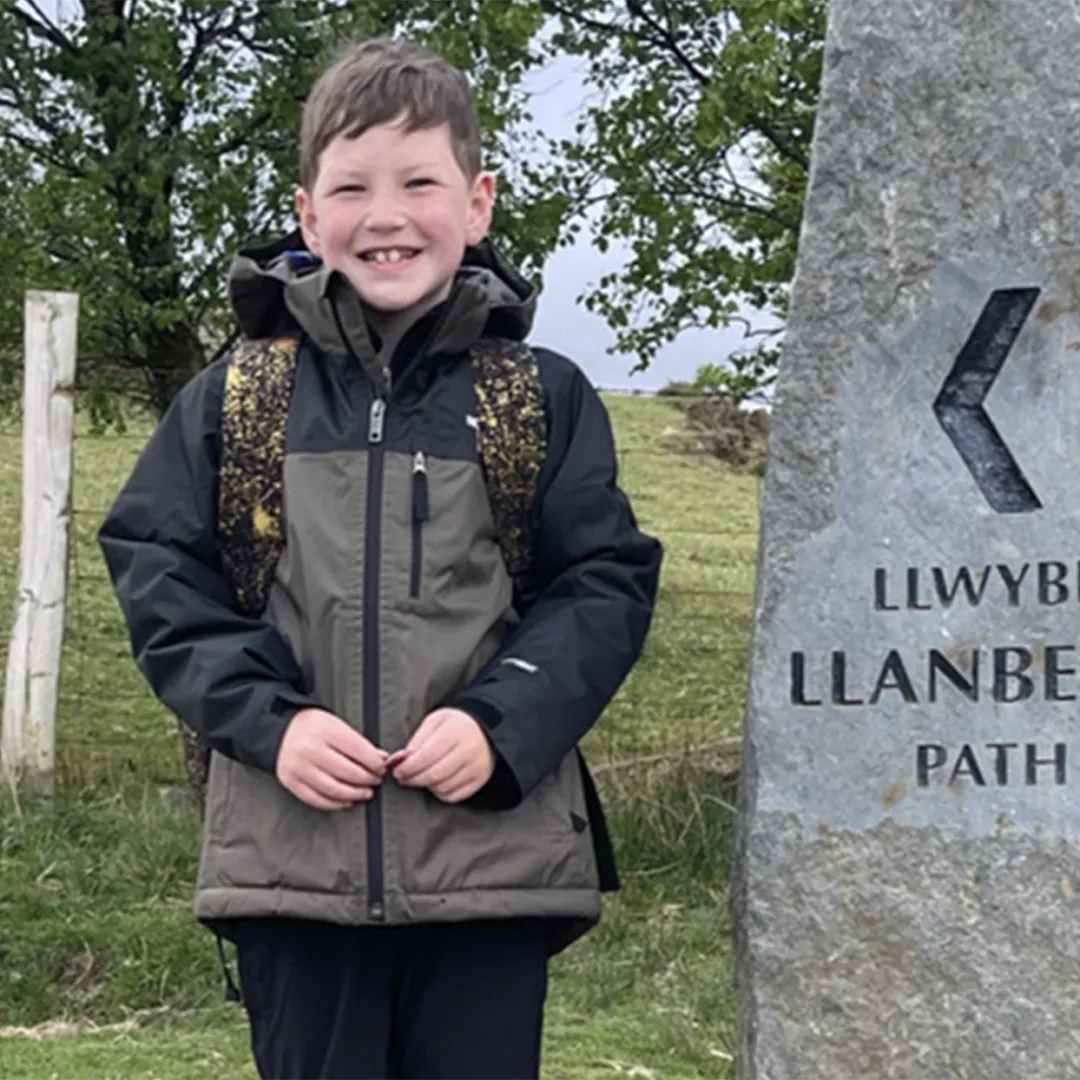 Jacob Tomkins,of the Pride of Essex Child of Courage Award 2023, pictured here on holiday in Wales.
